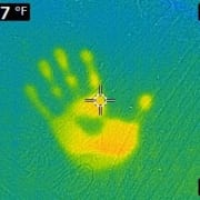 Thermal Imaging hand print