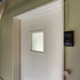 Non rated fire door with a window.