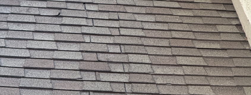Dimensional Shingle Seems lined up,